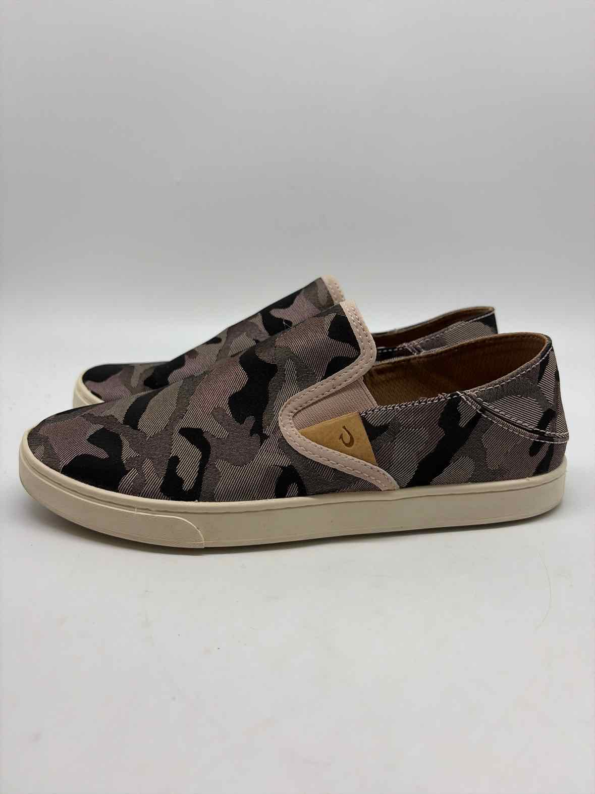Pre-Owned Olukai Grey Size 9.5 Slip On Flats | True Fashionistas.