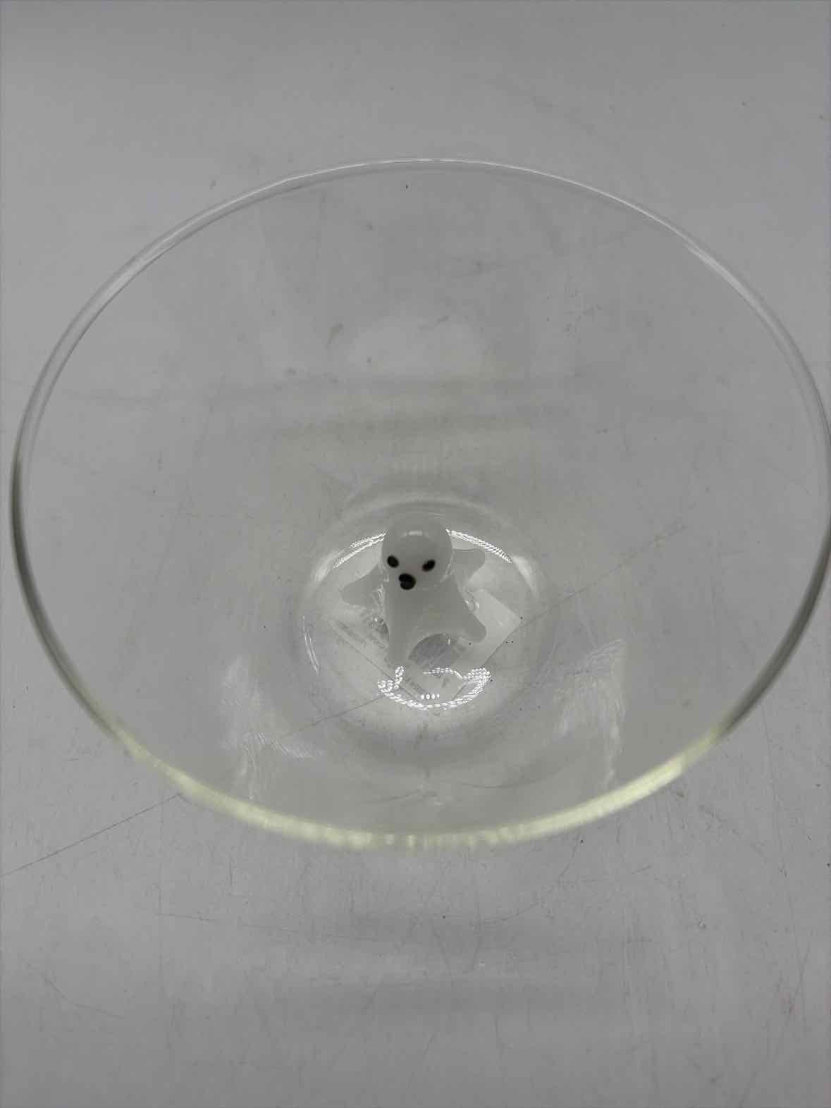 Mud Pie Clear Glass Ghost Candy Bowl Halloween | True Fashionistas.
