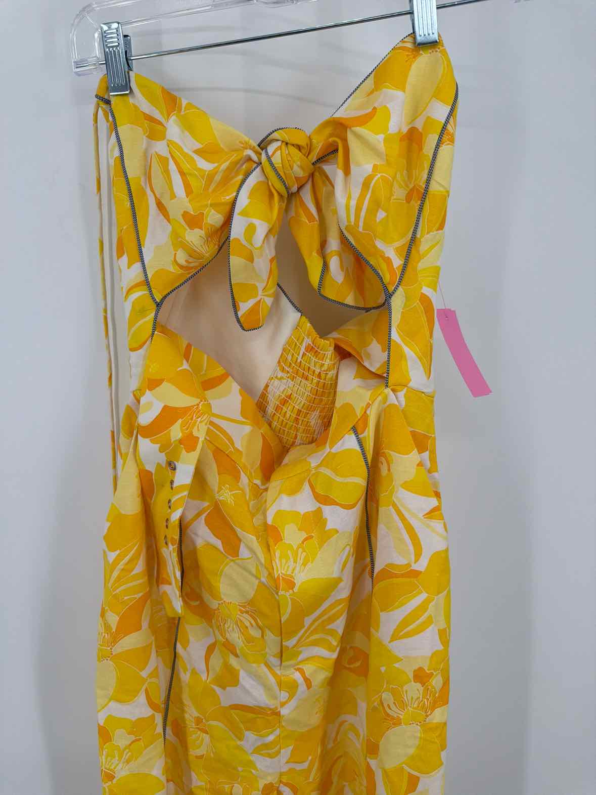 Pre-Owned Significant Other Yellow Size 4 Sleeveless Jumpsuit | True Fashionistas.