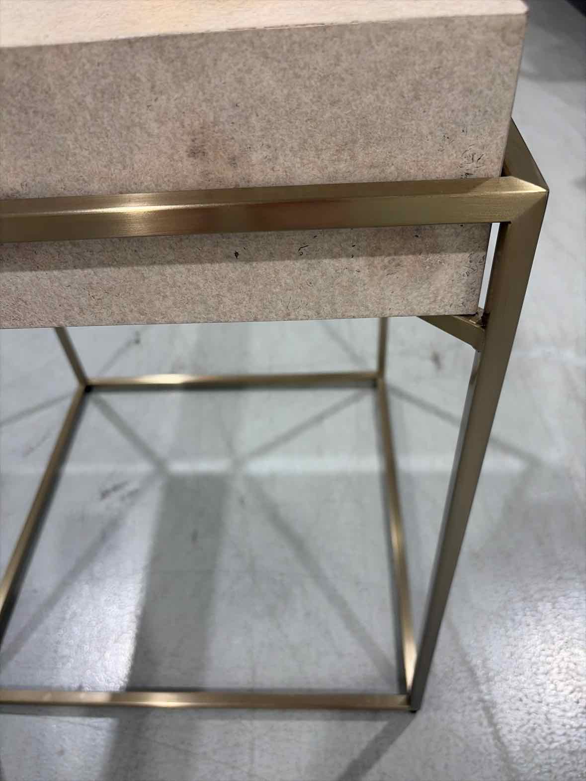Uttermost Tan Living Room End Table | True Fashionistas.