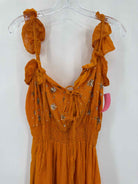 Pre-Owned Sundress Yellow Size M/L Long Sleeveless Dress | True Fashionistas.