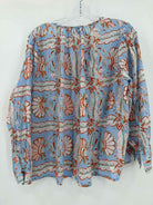 Pre-Owned Antik Batik Blue Size Medium Blouse | True Fashionistas.