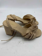 Pre-Owned Larroude Tan Size 9 Strappy Heels | True Fashionistas.