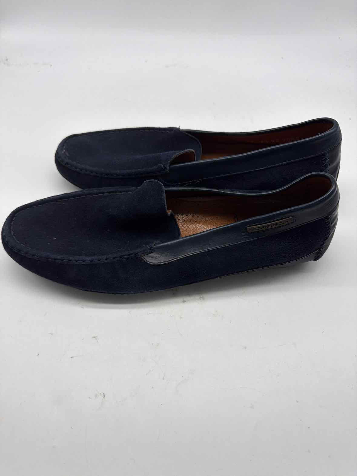 Pre-Owned Moreschi Navy 8.5 Slip On Men's Dress Shoes | True Fashionistas.
