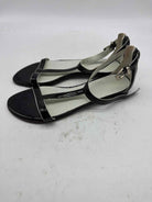 Pre-Owned Salvatore Ferragamo Black Size 6.5 T Strap Sandals | True Fashionistas.