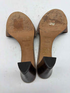Pre-Owned Yves Saint Laurent Tan Size 41 Mule Heels | True Fashionistas.