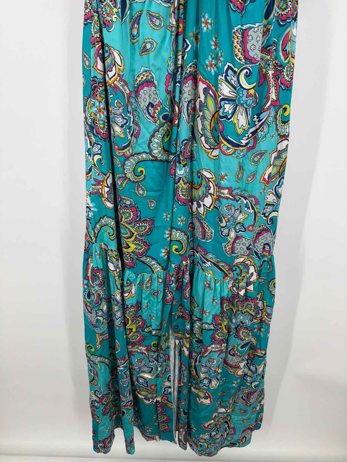 Pre-Owned Hale Bob Blue Size Large Long Sleeveless Dress | True Fashionistas.