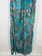 Pre-Owned Hale Bob Blue Size Large Long Sleeveless Dress | True Fashionistas.