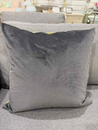 Gray & Yellow Geo Design Pillow | True Fashionistas.