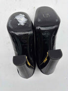 Pre-Owned Chanel Black Size 6 Patent Leather Pump Heels | True Fashionistas.