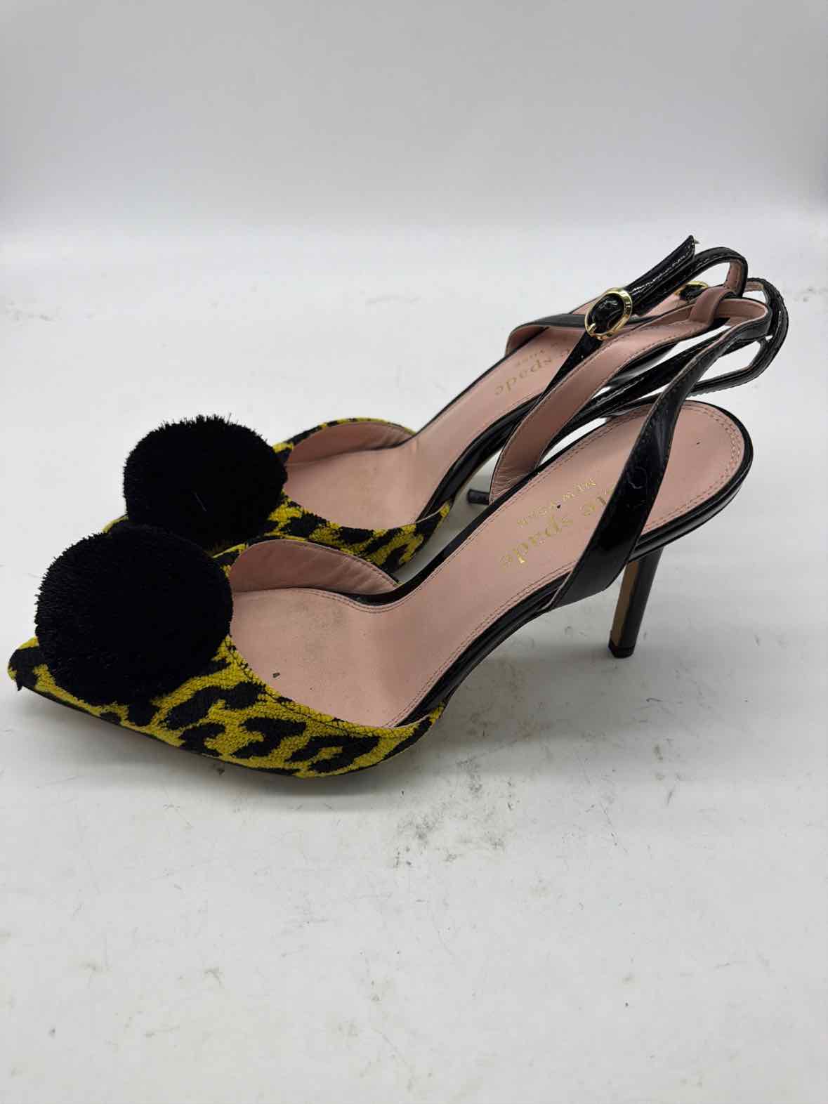 Pre-Owned Kate Spade Yellow Size 8 Ankle Strap Heels | True Fashionistas.