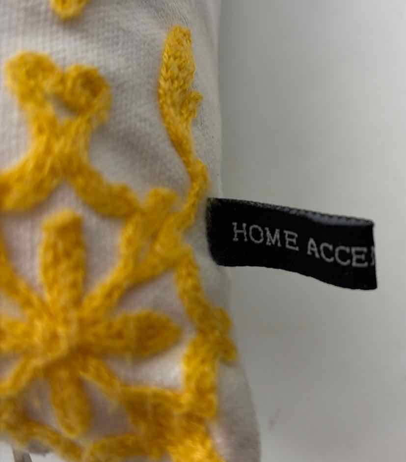 Home Accents Yellow And White Pillow | True Fashionistas.