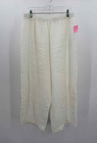 Bryn Walker Ivory Size XL Linen Pull On Pants | True Fashionistas.