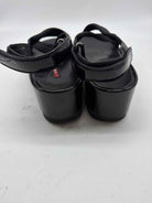 Pre-Owned Prada Black Size 38 Patent Leather Platform Sandals | True Fashionistas.