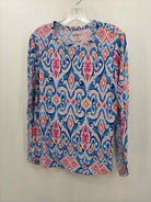 Ibkul Blue Size Large Athletic Long Sleeve | True Fashionistas.