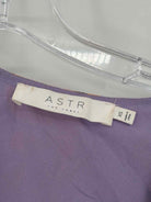 Pre-Owned ASTR Purple Size XS Long Short Sleeve Dress | True Fashionistas.