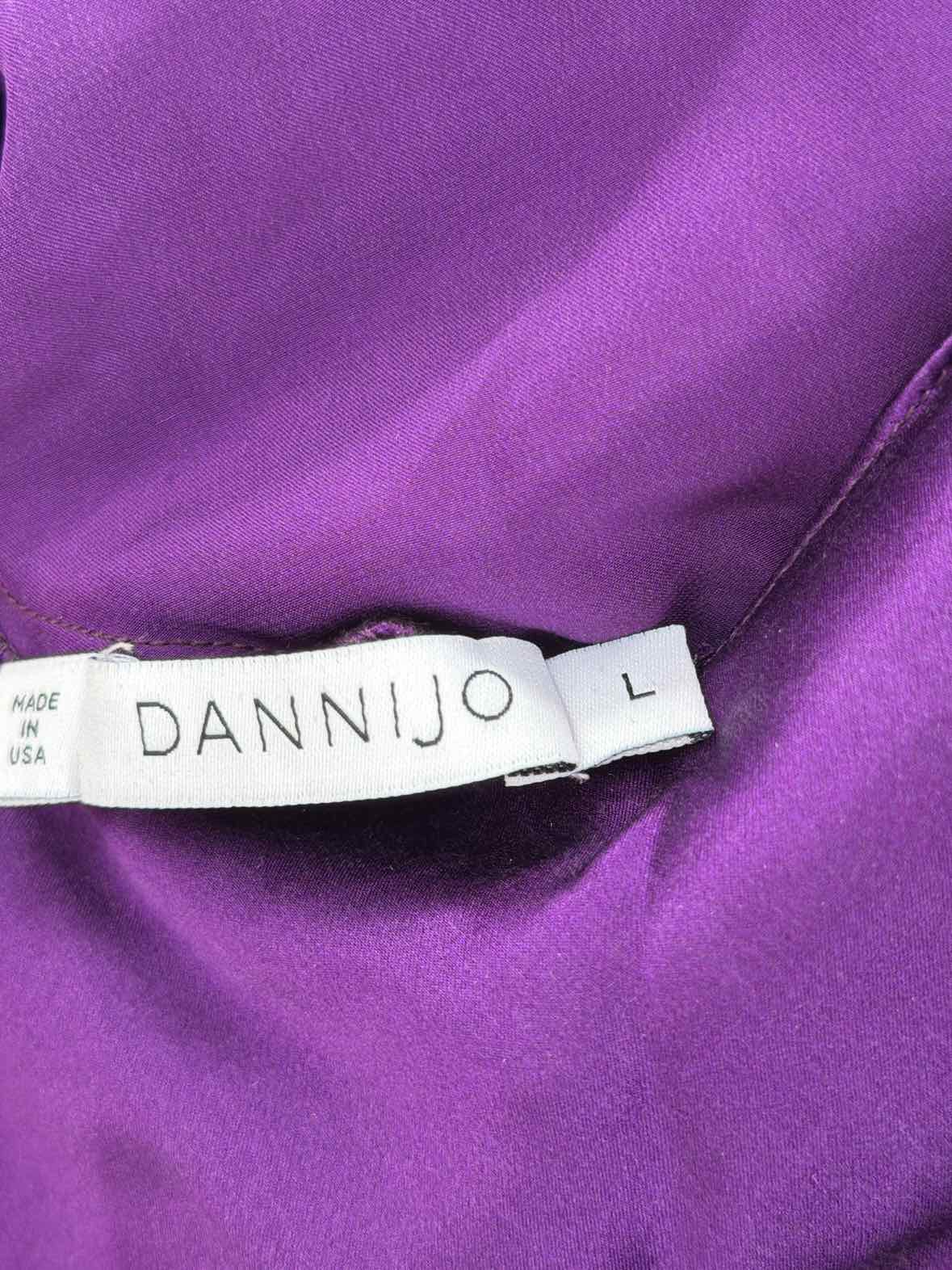 Pre-Owned Dannijo Purple Size Large Short Sleeveless Dress | True Fashionistas.