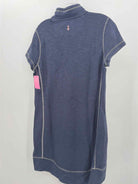 Tommy Bahama Navy Size Medium Knee Length Short Sleeve Dress | True Fashionistas.
