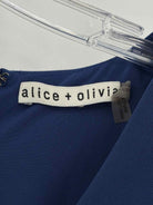 Pre-Owned Alice + Olivia Blue Short Sleeveless Dress | True Fashionistas.