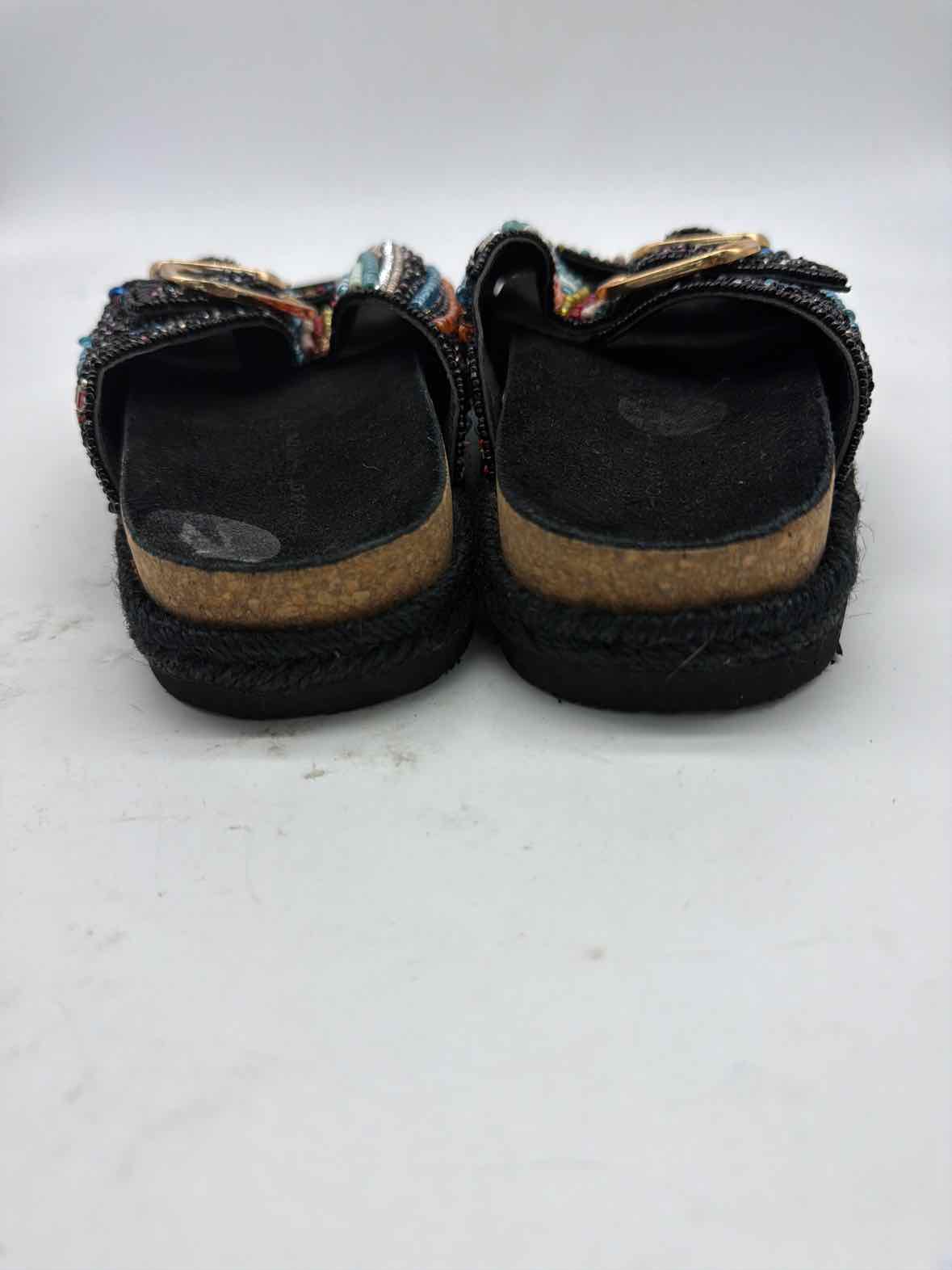 Pre-Owned House Of Harlow Black Size 7 Slide Sandals | True Fashionistas.
