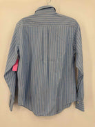 Pre-Owned Brooks Brothers Blue Size 6 Stripe Button Down | True Fashionistas.