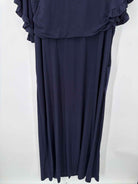Pre-Owned Sara Campbell Navy Size Large Long Short Sleeve Dress | True Fashionistas.