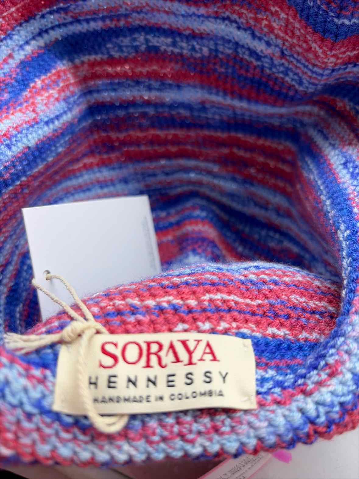 Soraya Hennessy Blue Knit Bucket Hats | True Fashionistas.
