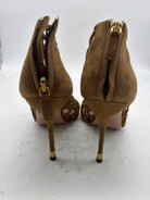 Pre-Owned Gucci Tan Size 6.5 Caged Heels | True Fashionistas.