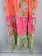 Pre-Owned Farm Rio Orange Size Small Long Sleeveless Dress | True Fashionistas.