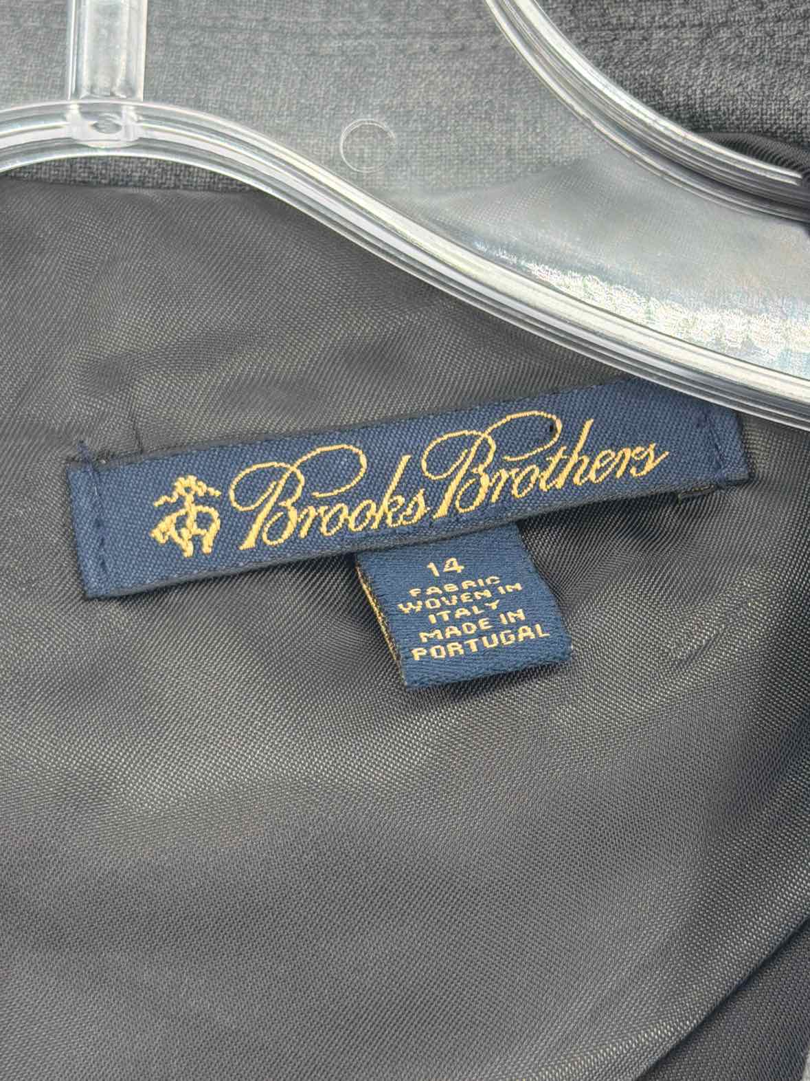 Pre-Owned Brooks Brothers Grey Size 14 Blazer | True Fashionistas.