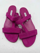 Pre-Owned Manolo Blahnik Pink Size 10 Mule Sandals | True Fashionistas.