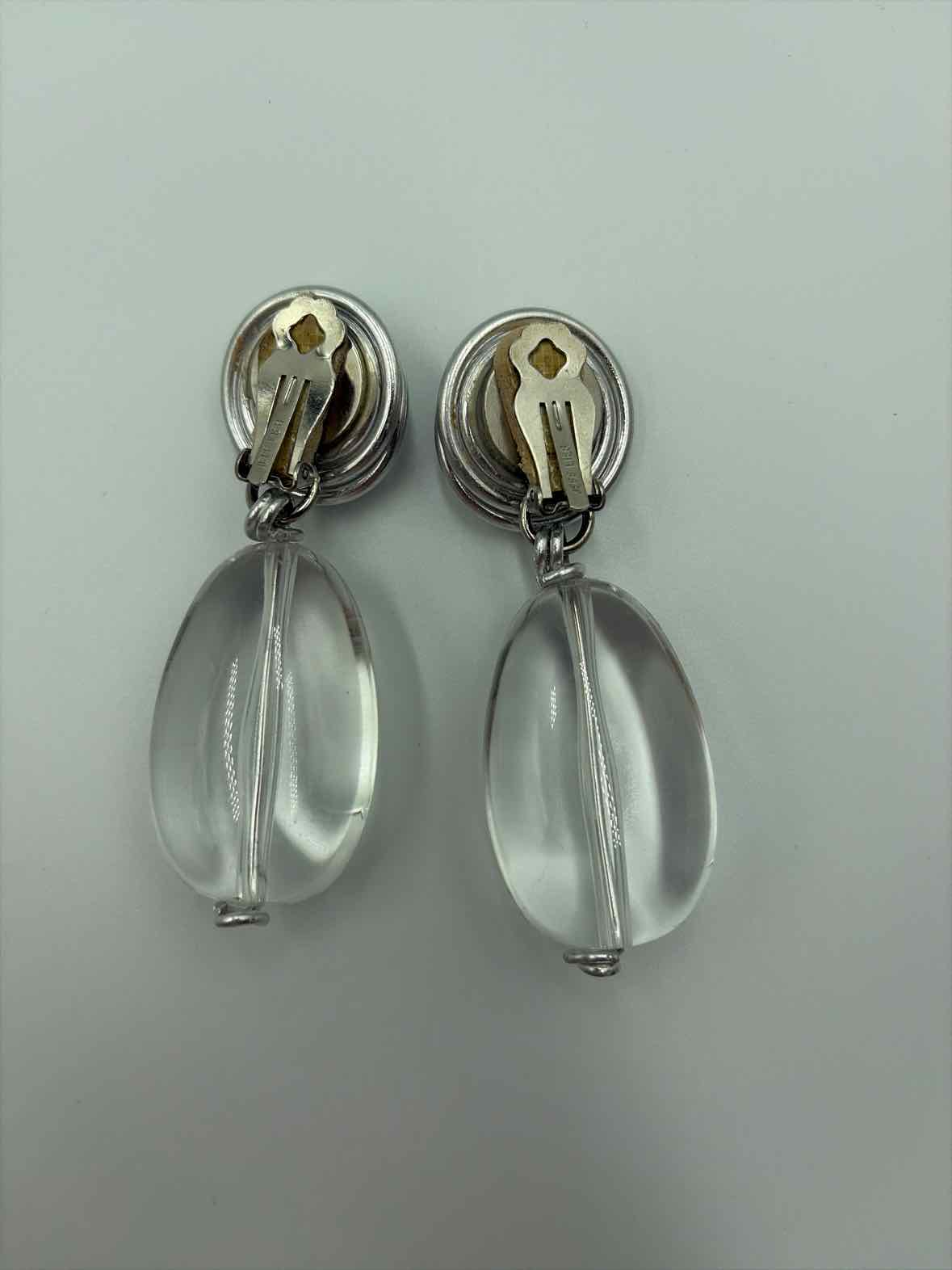 Jeff Lieb Silver clip Drop Earrings | True Fashionistas.