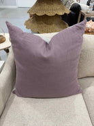 Lilac & Gray Pillow | True Fashionistas.