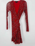Pre-Owned Sanctuary Red Size XS Mesh Short Long Sleeve Dress | True Fashionistas.