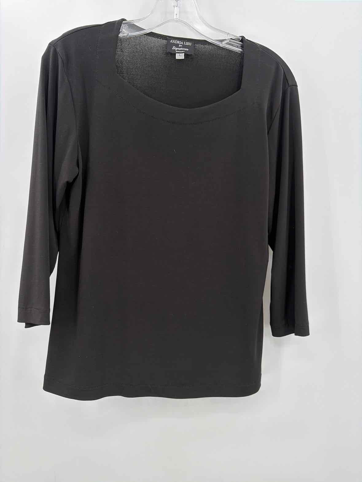 Andria Lieu Black Size Large Blouse | True Fashionistas.