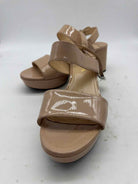Pre-Owned Prada Tan Size 7 Patent Leather Block Heel Heels | True Fashionistas.