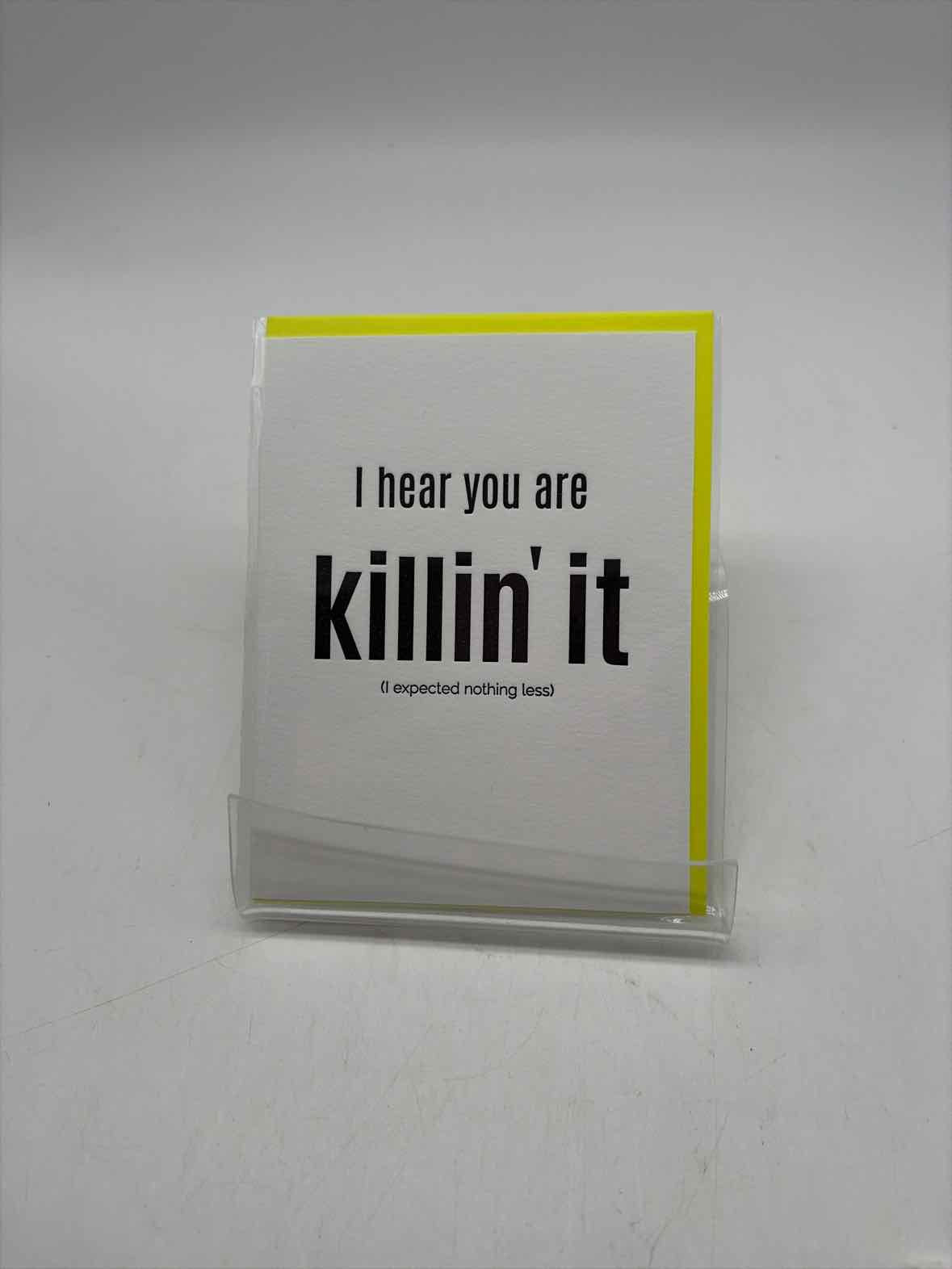 Killin It Greeting Card | True Fashionistas.