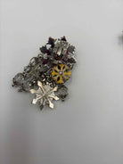 Lunch At The Ritz Silver clip Drop Earrings | True Fashionistas.