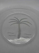 Etched Palm Glass Platter | True Fashionistas.