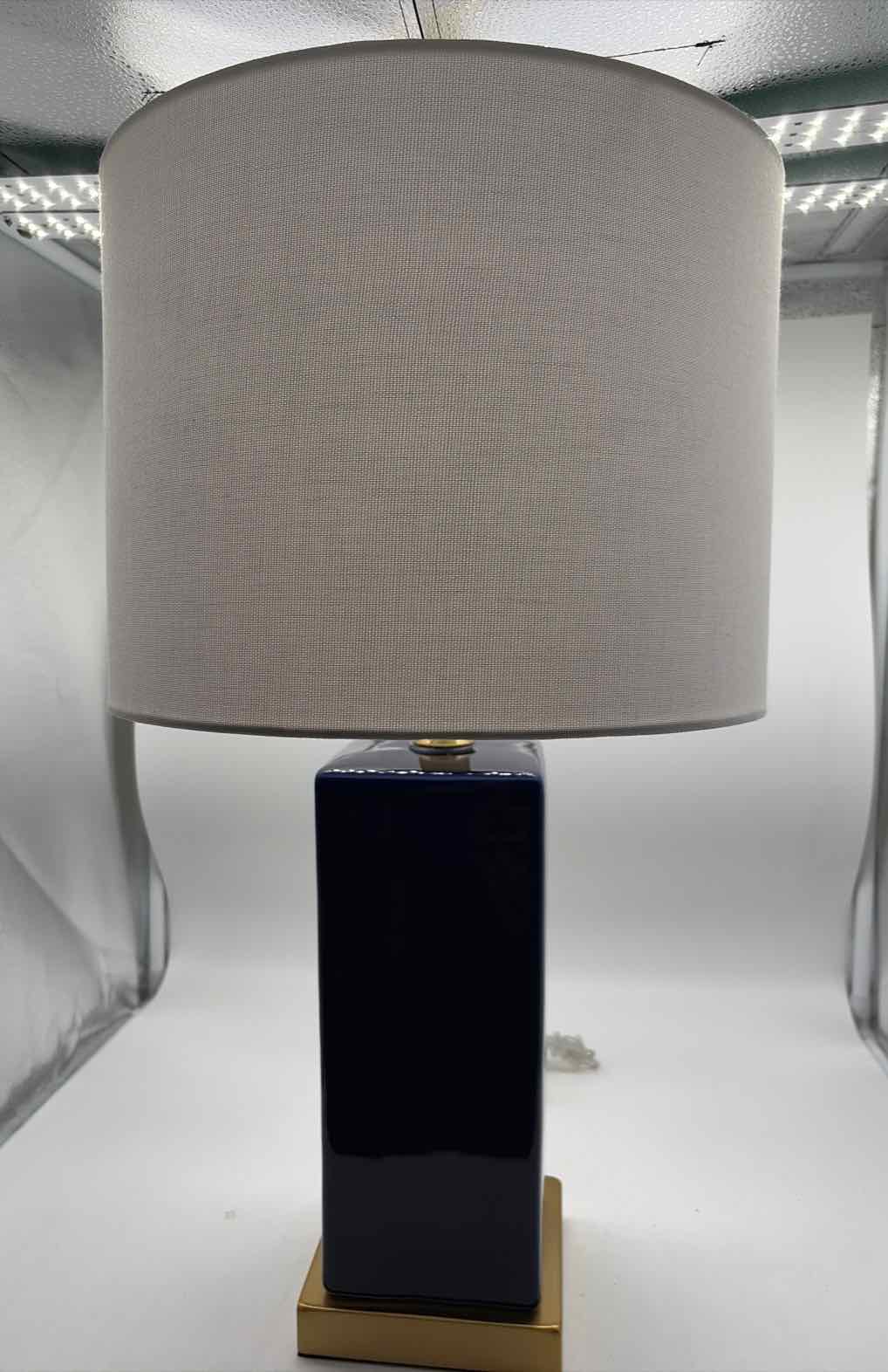 Safavieh Navy And Gold Lamp | True Fashionistas.