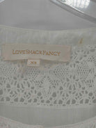 Pre-Owned Love Shack Fancy White Size XS Long Short Sleeve Dress | True Fashionistas.