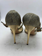 Pre-Owned Jimmy Choo Gold Size 11 Strappy Heels | True Fashionistas.