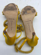 Pre-Owned Manolo Blahnik Yellow Size 38.5 Strappy Heels | True Fashionistas.
