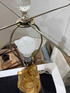 Uttermost Gold Metal & Glass Base Accent Lamp | True Fashionistas.
