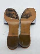 Pre-Owned Valentino Silver Size 9 Mule Heels | True Fashionistas.
