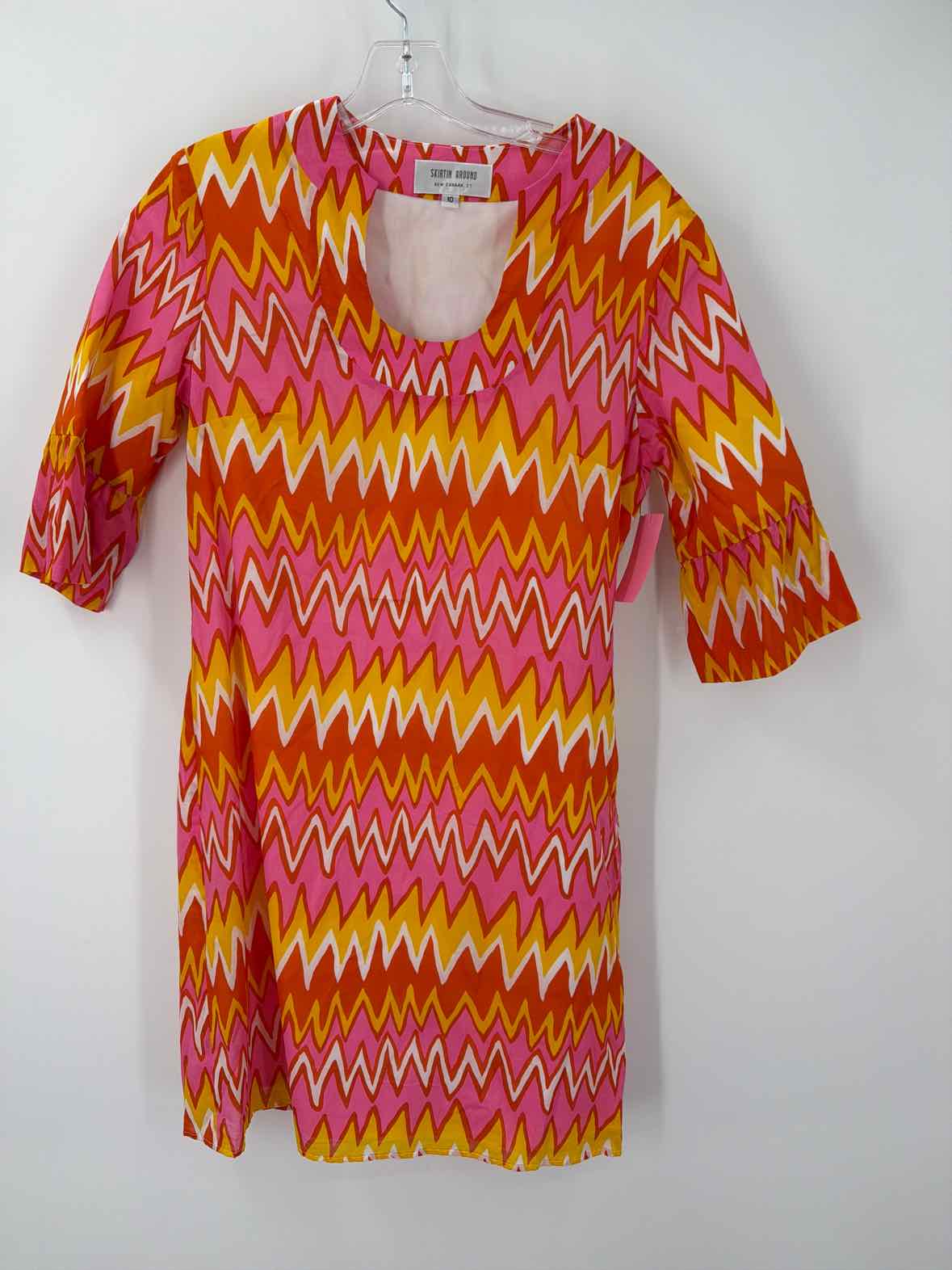 Pre-Owned Skirtin Around Orange Size 10 Short Long Sleeve Dress | True Fashionistas.