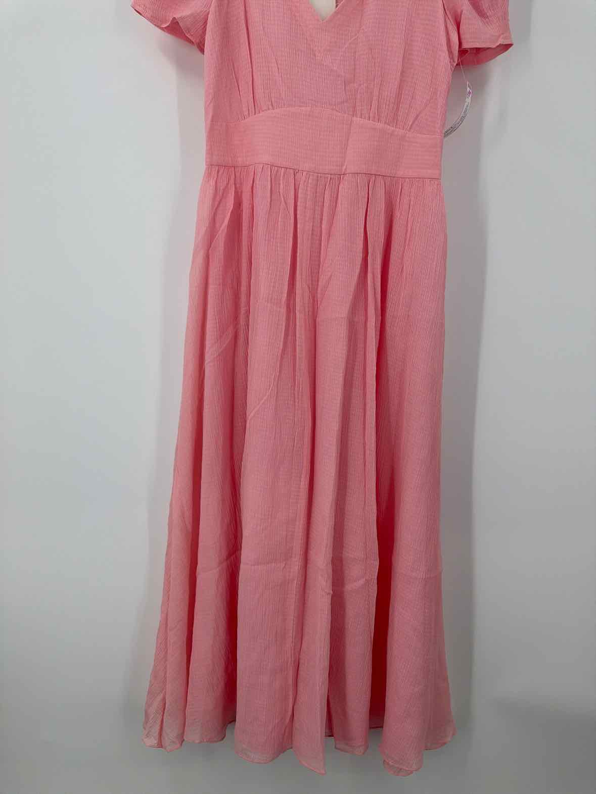 Pre-Owned Love Shack Fancy Pink Size 4 Long Short Sleeve Dress | True Fashionistas.