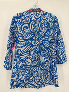 Pre-Owned Lilly Pulitzer Blue Size XS Tunic Blouse | True Fashionistas.