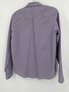 Pre-Owned Lauren Purple Size Medium Stripe Button Down | True Fashionistas.