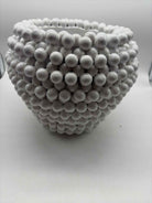 White Pom Pom Vase-Planter | True Fashionistas.